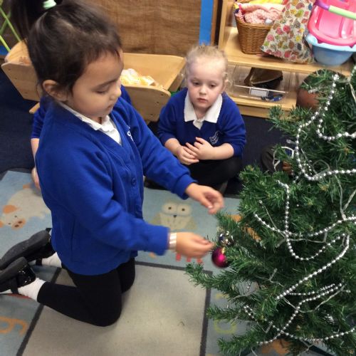 Decorating the Christmas Tree!